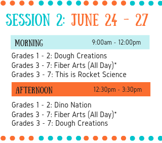 Session 2: June 24 - 27 Nine weeks of summer camps at the Wenatchee Valley Museum & Cultural Center for children entering 1st through 7th grade in Fall 2019.