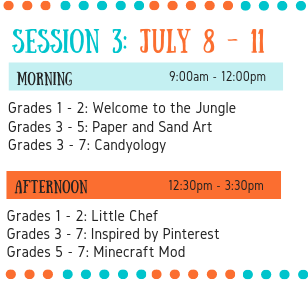Session 3: July 8 - 11 Nine weeks of summer camps at the Wenatchee Valley Museum & Cultural Center for children entering 1st through 7th grade in Fall 2019.