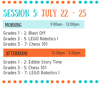 Session 5: July 22 - 25 Nine weeks of summer camps at the Wenatchee Valley Museum & Cultural Center for children entering 1st through 7th grade in Fall 2019.