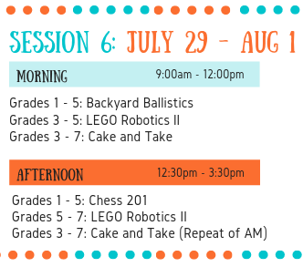 Session 6: July 29 - Aug 1 Nine weeks of summer camps at the Wenatchee Valley Museum & Cultural Center for children entering 1st through 7th grade in Fall 2019.