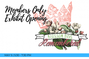 Blossom Days Remembered Exhibit opening