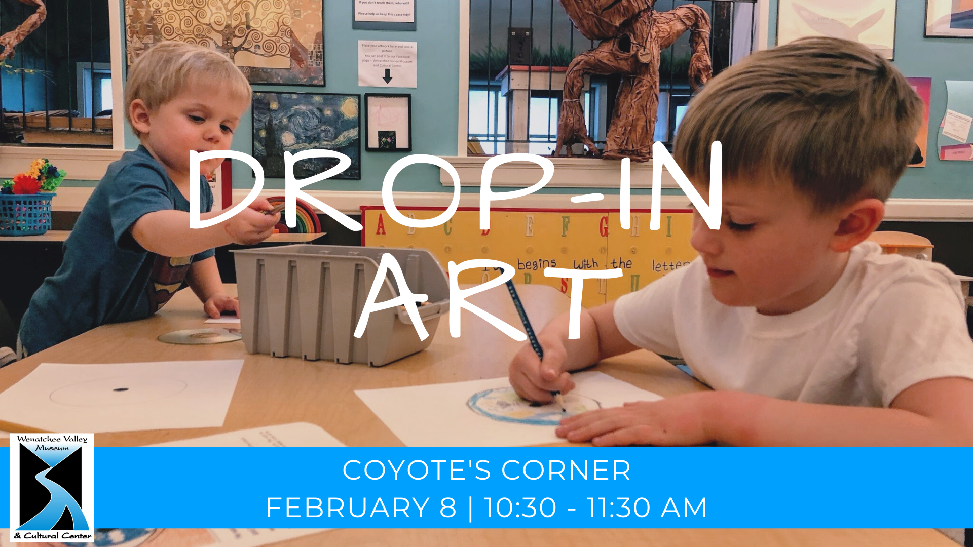 Join us for a drop-in art lesson on February 8